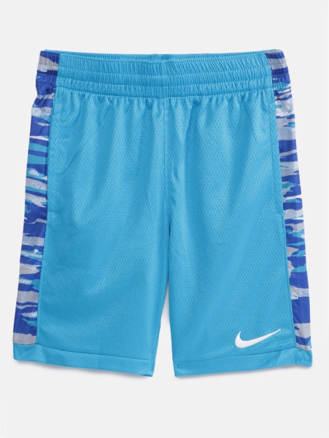 

Nike Boys Blue Solid Regular Fit Sports Shorts