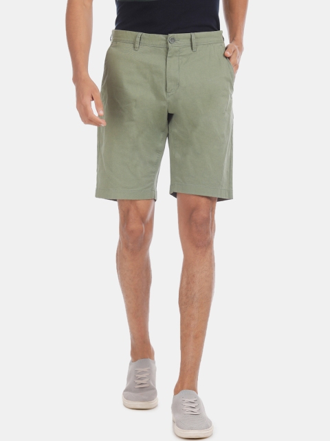 

U S Polo Assn Men Sea Green Slim Fit Regular Shorts