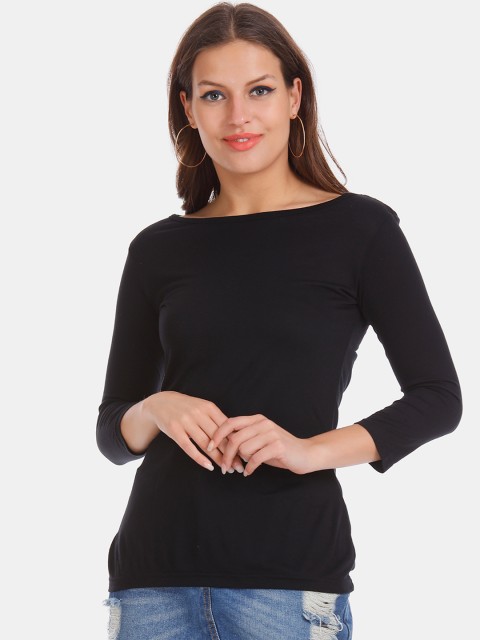 

ELLE Women Black Solid Top