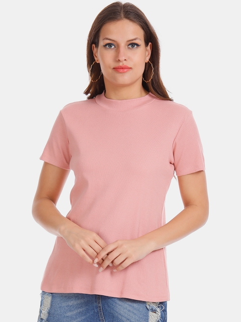

Elle Women Pink Solid Top