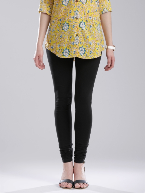 

W Black Churidar Leggings