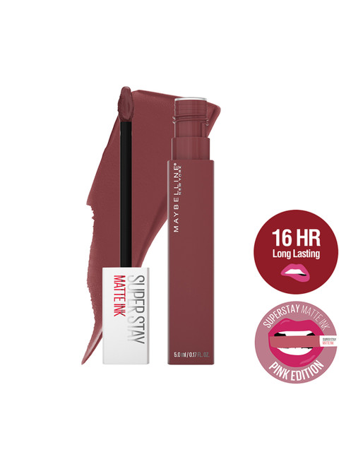 

Maybelline New York Super Stay Matte Ink Liquid Lipstick-Mover 160, Brown