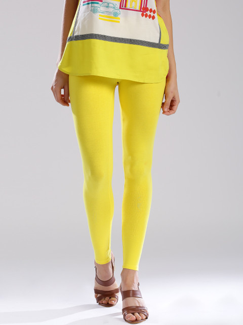 

W Yellow Ankle-Length Leggings