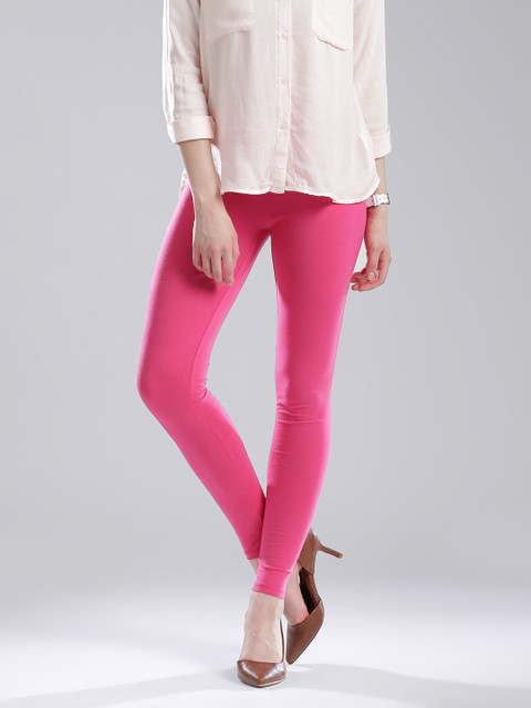 

W Pink Ankle-Length Leggings