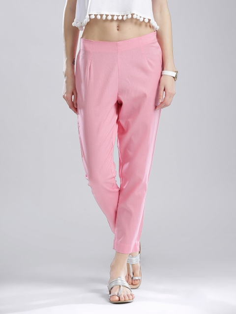 

W Pink Ankle-Length Trousers