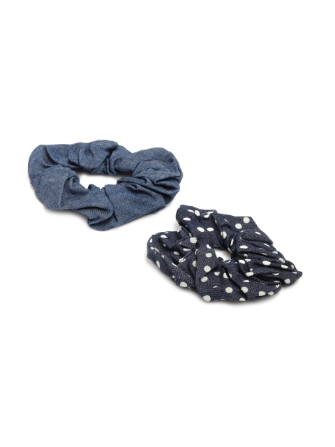 

ToniQ Set of 2 Blue Scrunchy Ponytail Holders