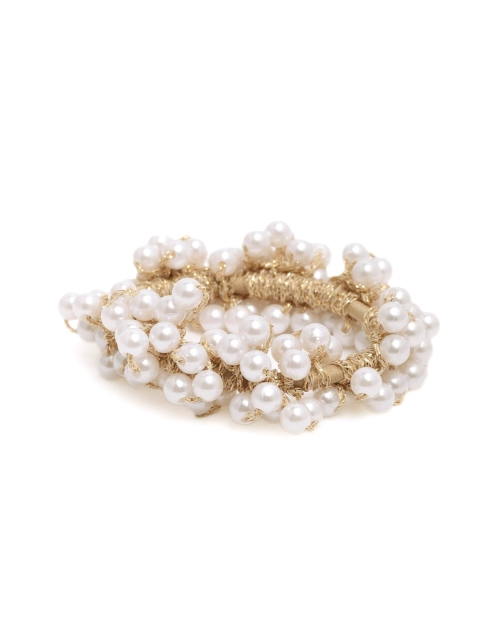 

ToniQ White Embellished Ponytail Holder