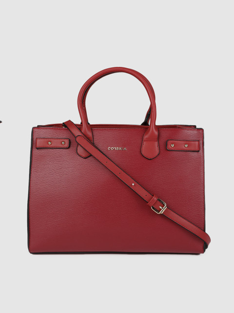 

CORSICA Red Solid Handheld Bag