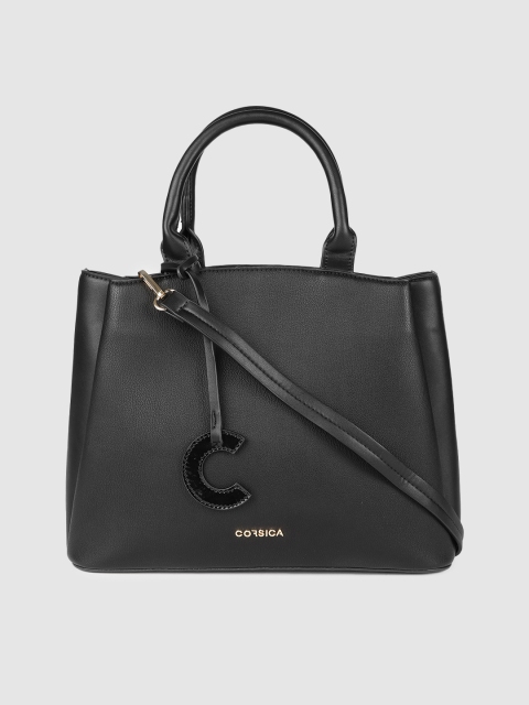 

CORSICA Black Solid Handheld Bag
