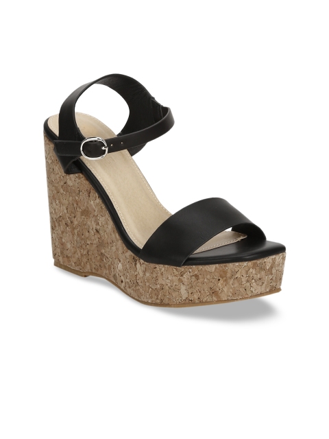 

Truffle Collection Women Black Solid Wedges