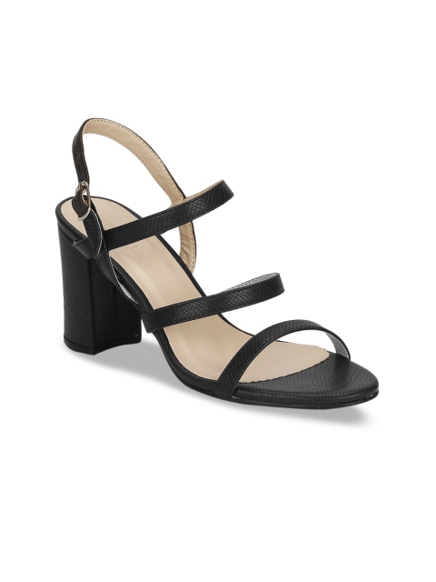 

Truffle Collection Women Black Solid Block Heels