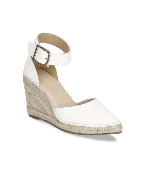 

Truffle Collection Women White Solid Wedges