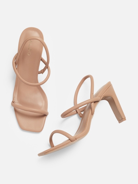 

ALDO Women Beige Solid Heels