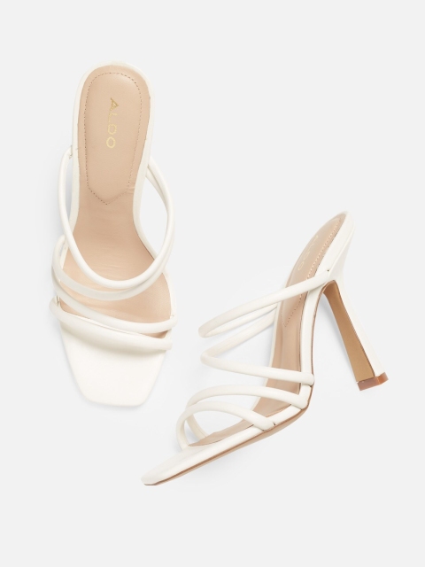 

ALDO Women White Solid Heels