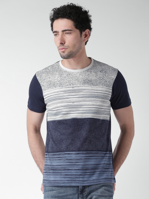 

Moda Rapido Navy & Off-White Striped T-shirt, Navy blue