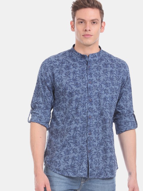 

Cherokee Men Blue Regular Fit Printed Casual Shirt