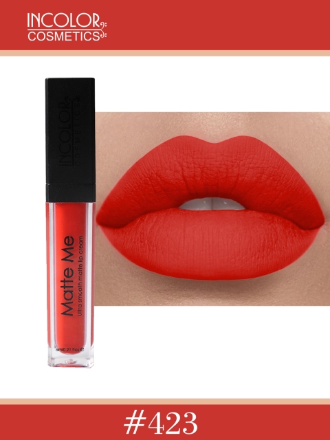 

INCOLOR Orange Matte Me 423 Lip Gloss 6 ml