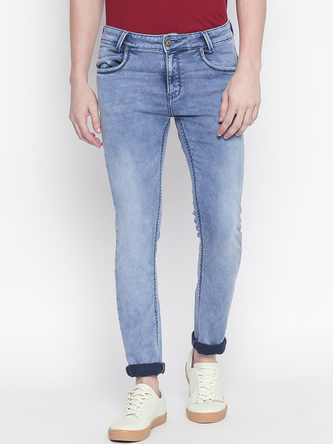 

Mufti Men Blue Skinny Fit Mid-Rise Clean Look Stretchable Jeans