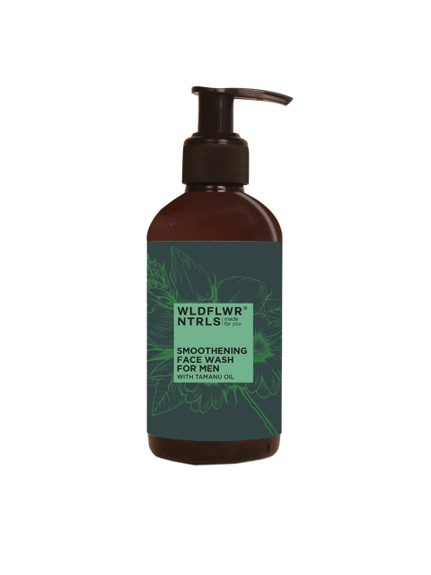 

Wildflower Naturals Men Smoothening Face Wash With Tamanu Oil 200 ml, Green