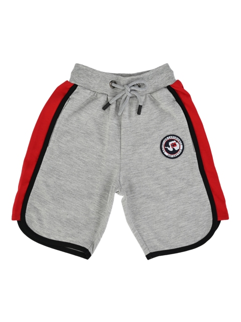 

Stupid Cupid Boys Grey Solid Regular Shorts