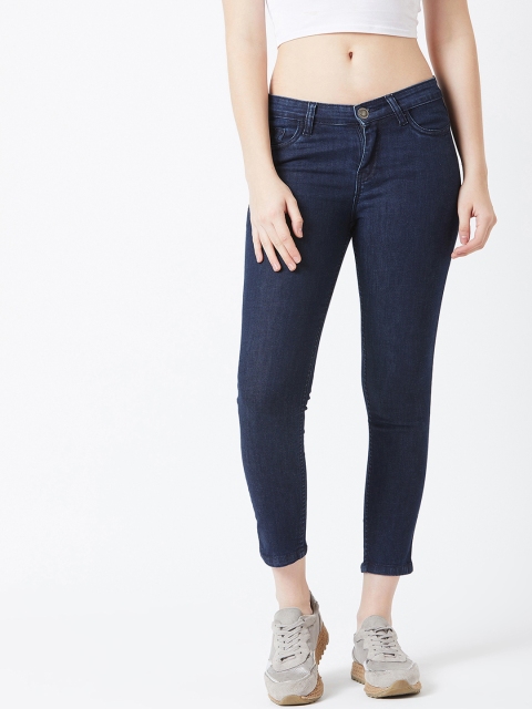 

The Dry State Women Navy Blue Slim Fit Mid-Rise Clean Look Jeans