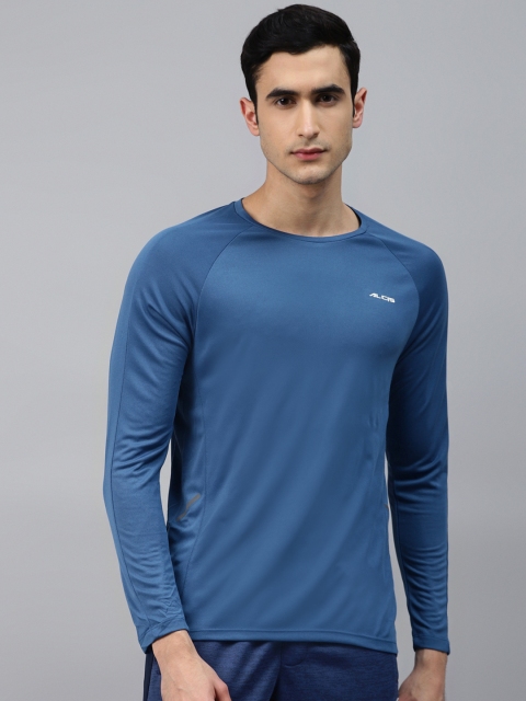 

Alcis Men Blue Solid Round Neck Training T-shirt