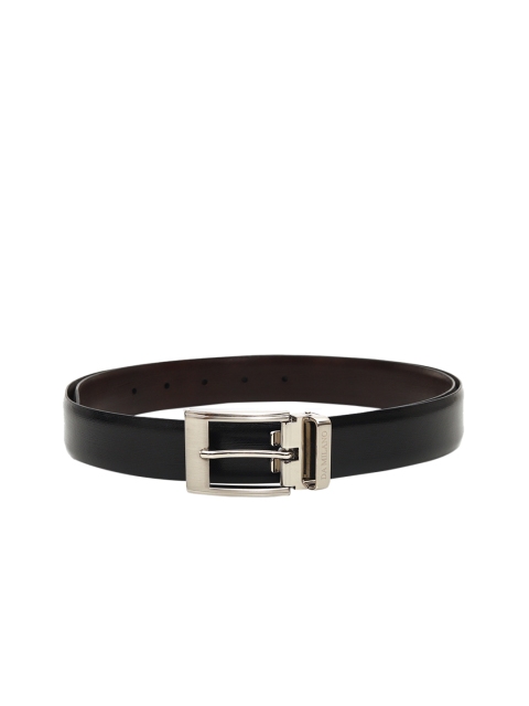 

Da Milano Men Black Leather Revesible Solid Belt