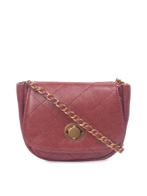 

Bagkok Maroon Solid Sling Bag