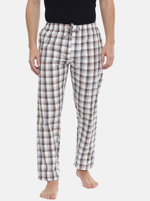 

Joven Men White & Black Checked Pyjamas PYJY17