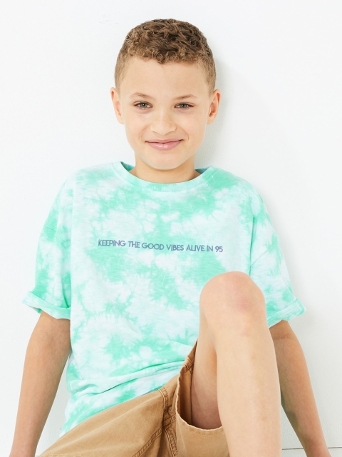 

Marks & Spencer Boys Green Printed Round Neck T-shirt