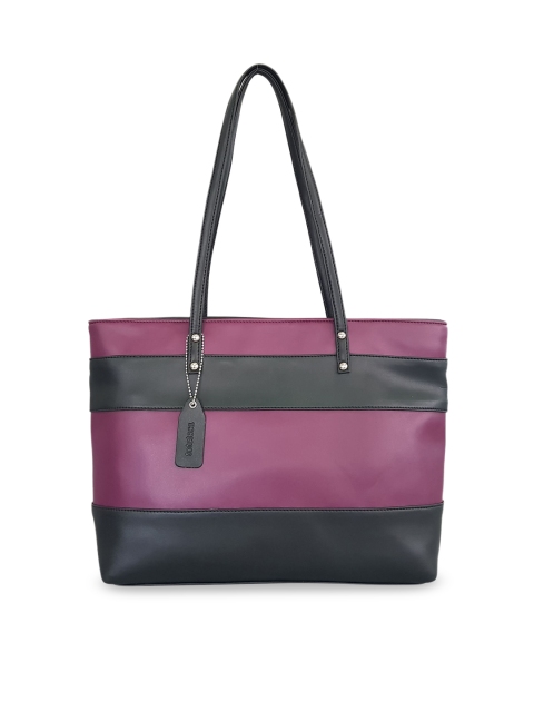 

Toteteca Black & Pink Colourblocked Shoulder Bag