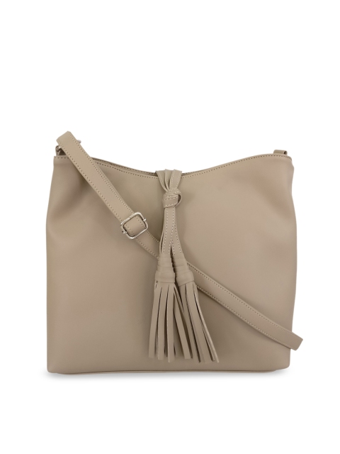 

Toteteca Beige Solid Sling Bag