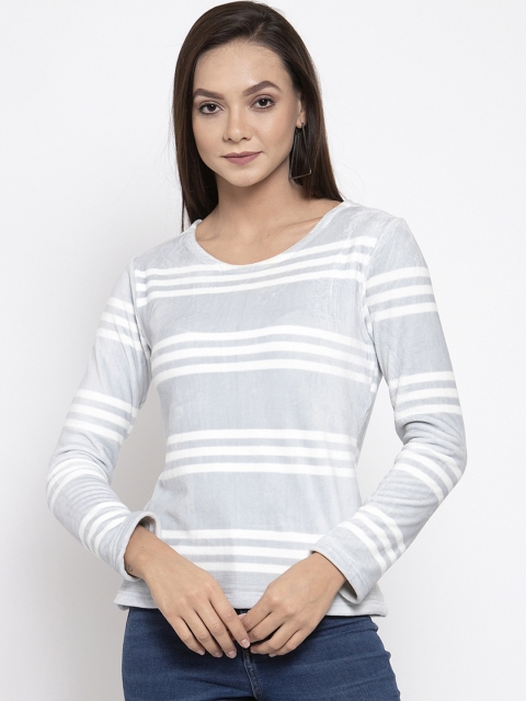 

armure Women Blue Striped Top