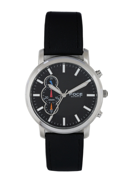 

FOCE Men Black Analogue Watch