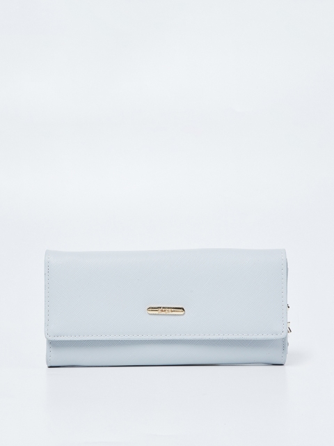 

Ginger by Lifestyle Women Blue Solid Two Fold Wallet