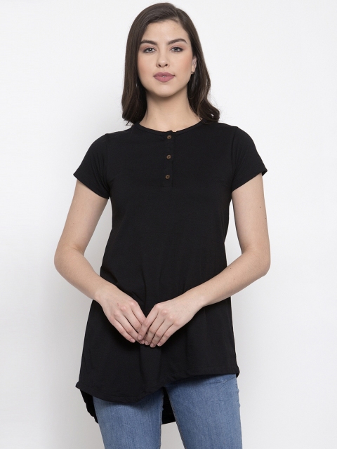 

Kalt Women Black Solid Tunic