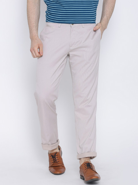 

Blackberrys Beige Sharp Fit Casual Trousers
