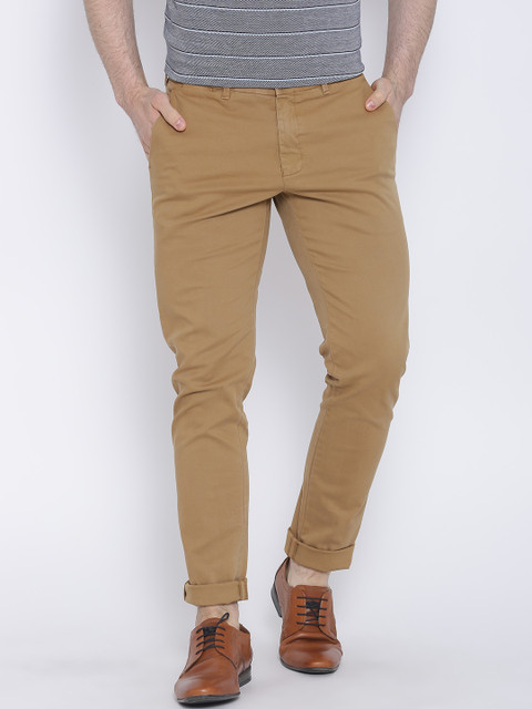 

Blackberrys Khaki Sharp Fit Casual Trousers
