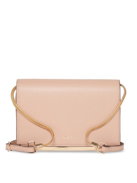 

ALDO Nude-Coloured Solid Sling Bag