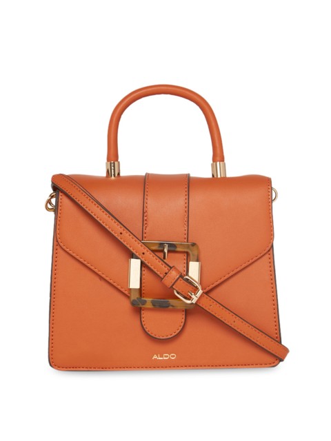 

ALDO Brown Solid Handheld Bag