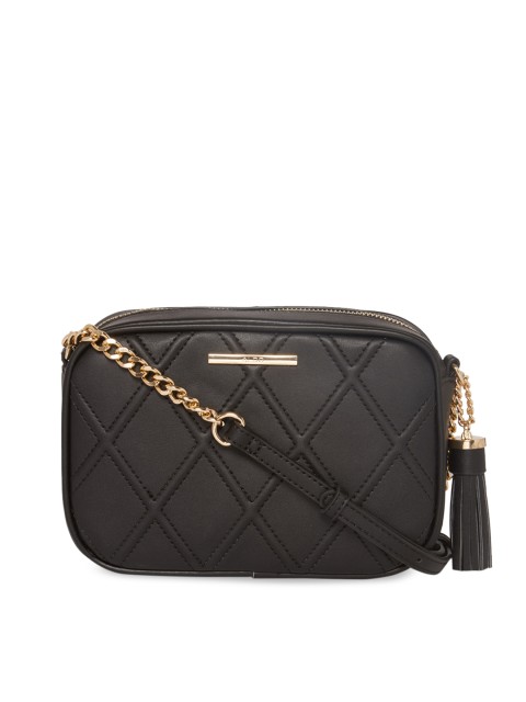 

ALDO Black Solid Sling Bag