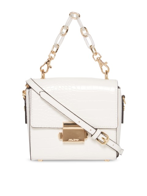 

ALDO Off-White Textured Sling Bag