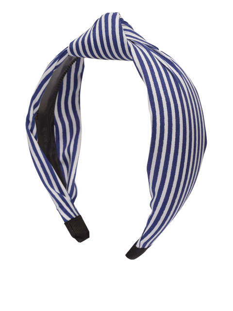 

Stoln Girls Blue & White Striped Hairband