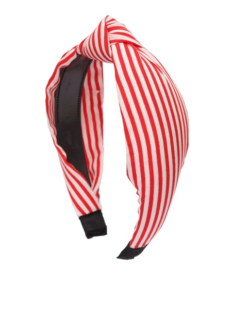 

Stoln Girls Red & White Striped Knotted Hairband