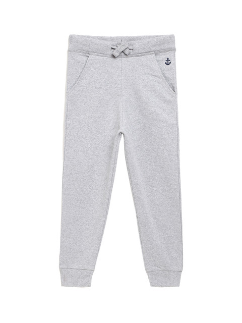 

Campana Boys Grey Melange Solid Joggers