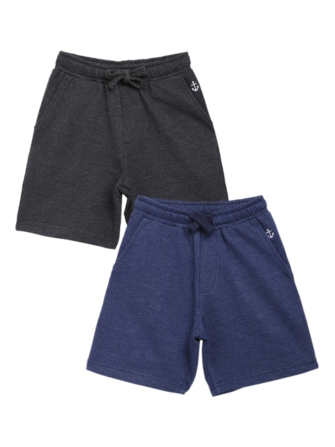 

Campana Boys Pack of 2 Regular Fit Regular Shorts, Blue