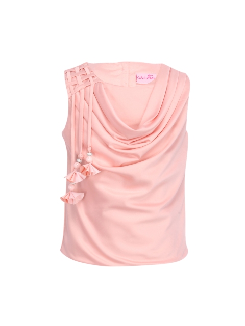 

CUTECUMBER Girls Pink Solid Top