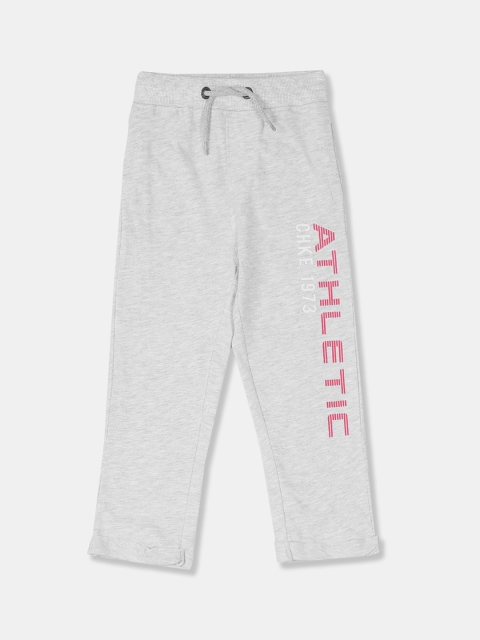 

Cherokee Boys Grey Solid Straight-Fit Track Pants