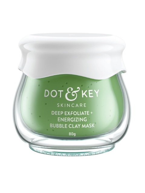 

Dot & Key Deep Exfoliate + Energizing Bubble Clay Mask 80gm, Green