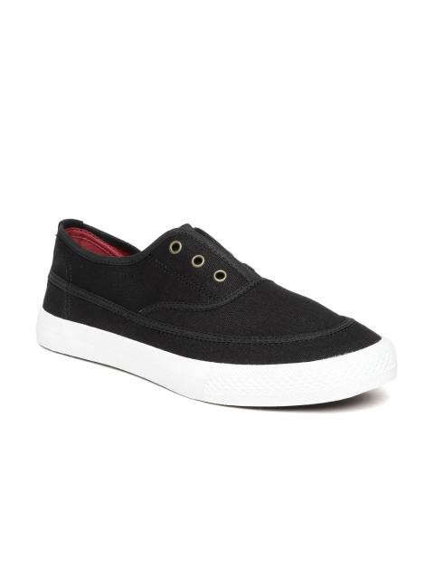 

Roadster Men Black Slip-Ons